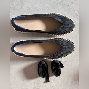 Rothy's Black Espadrille Flats